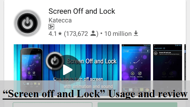 Turn your screen off with a launcher button - Umer Softwares Blog